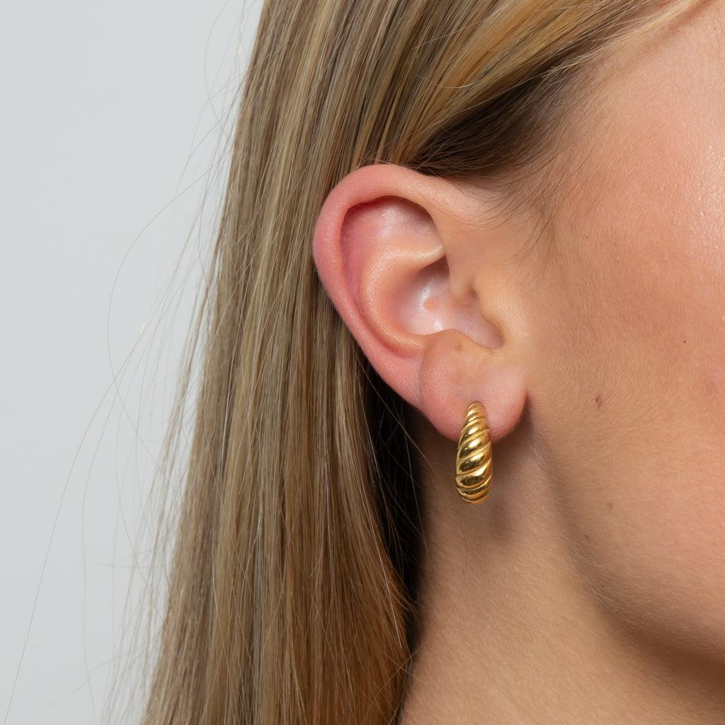 Croissant Hoop Earrings | La Musa Jewellery