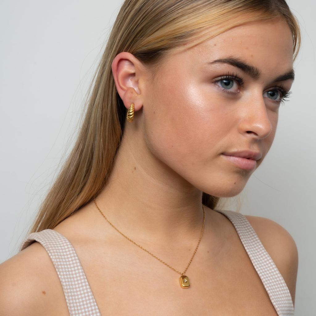Mini Croissant Earrings | La Musa Jewellery