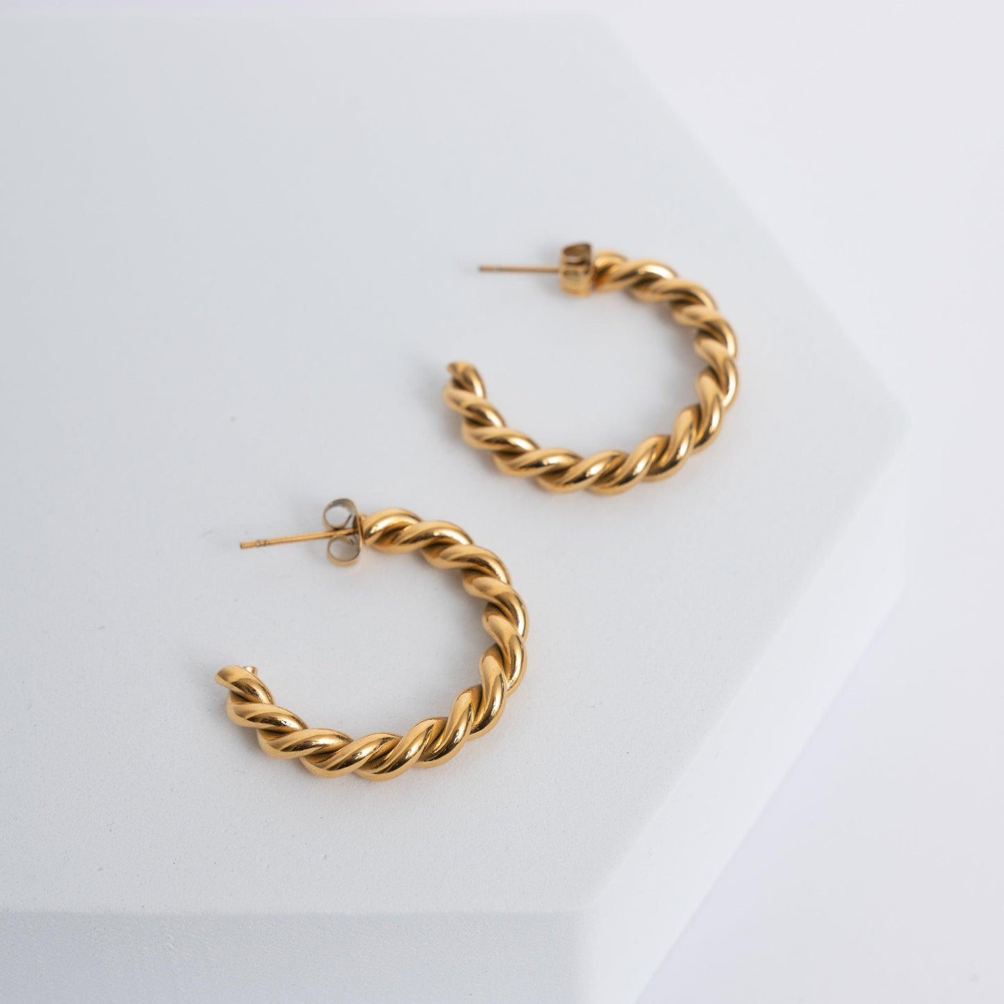 Rope Hoop Earrings | La Musa Jewellery
