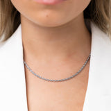 Silver Thin Rope Chain Necklace - La Musa Jewellery