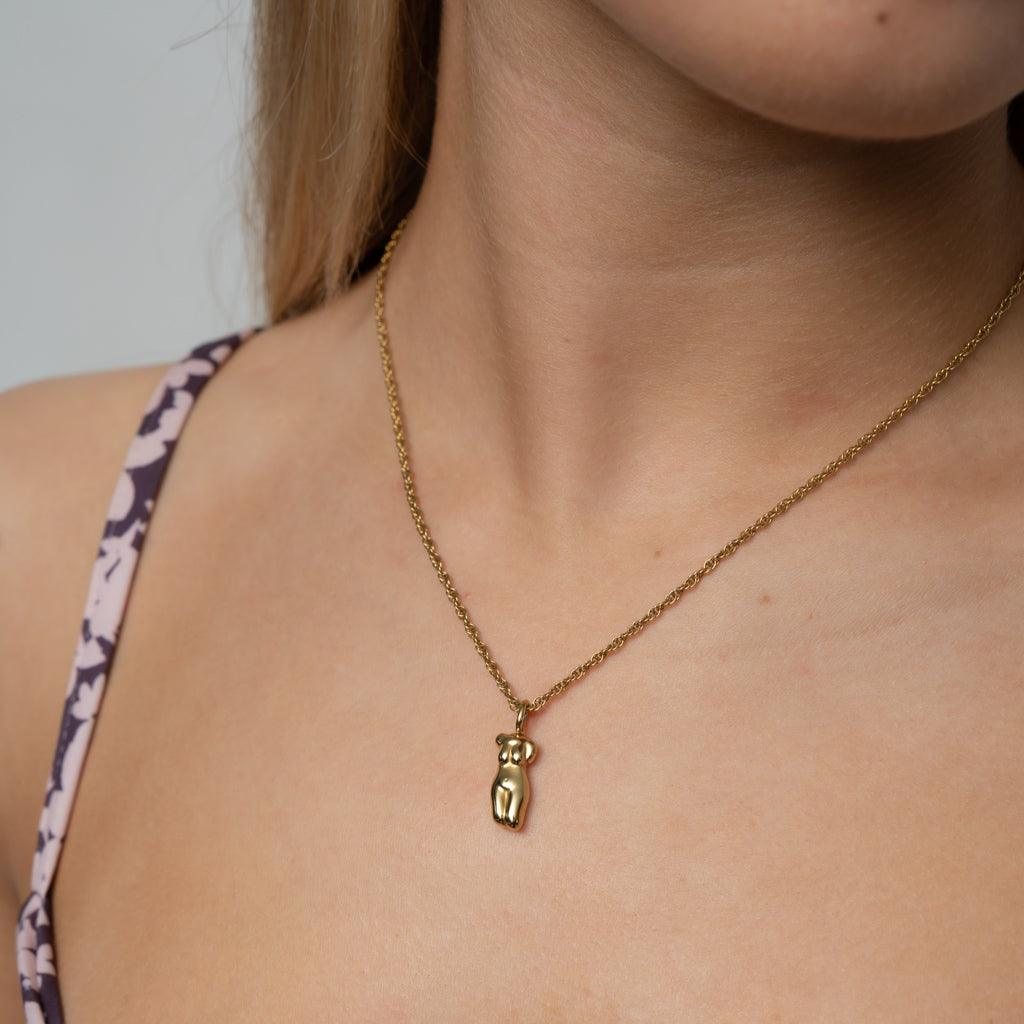Female Figure Necklace | La Musa Jewellery
